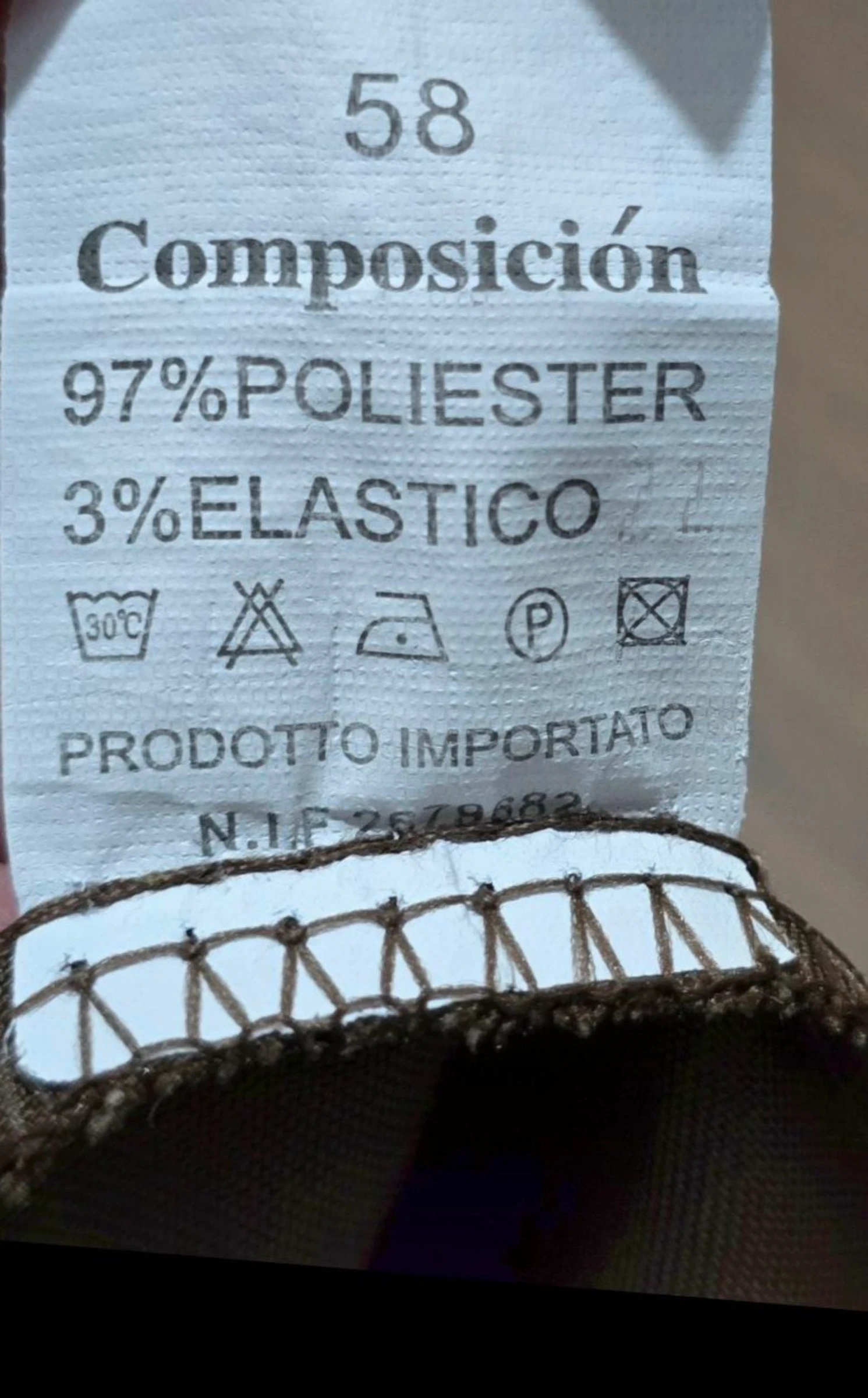 Pantalón pirata marrón -Talla 58 (equivale a menos, ver medidas) – photo 4